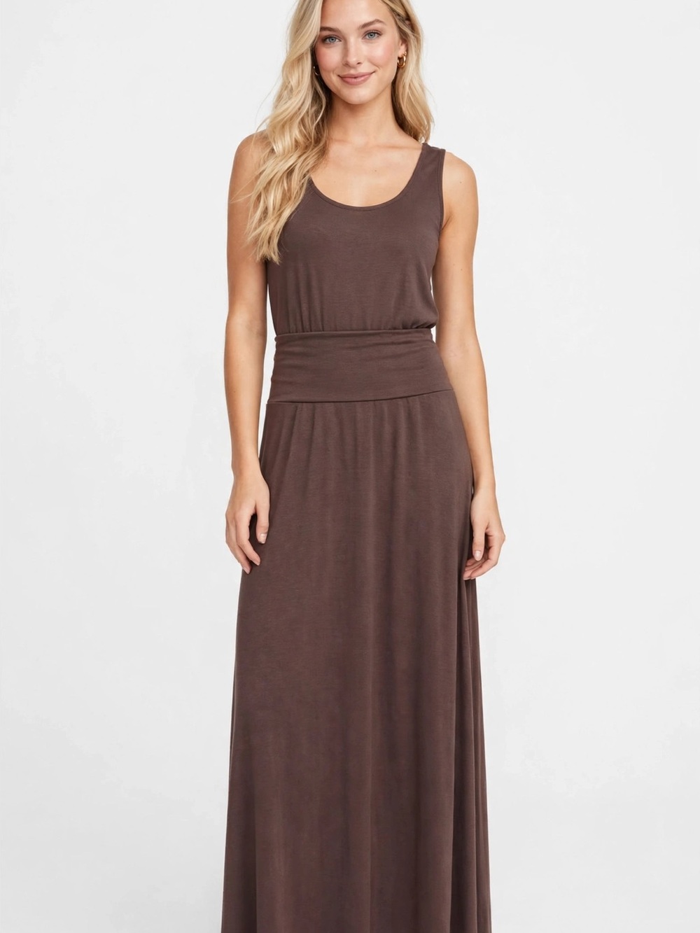 CKW Maxi Dress in Brown Size Large Like New